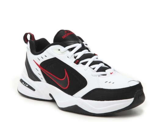 nike air monarch red and black