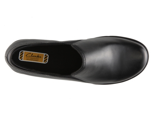 clarks grasp chime black patent