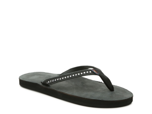 rainbow flip flops dsw