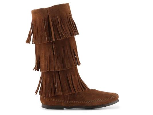 Calf Hi 3 Layer Fringe Western Boot Women's Shoes DSW