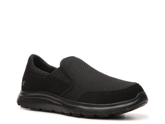 skechers slip on work shoes