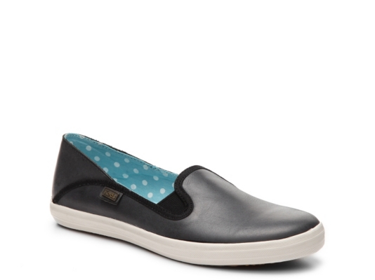 womens leather slip on keds