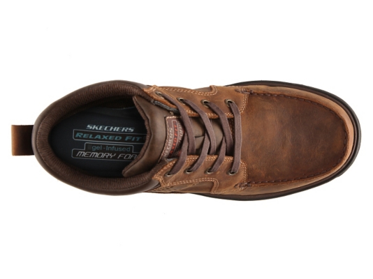 skechers relaxed fit segment melego men's waterproof chukka boots