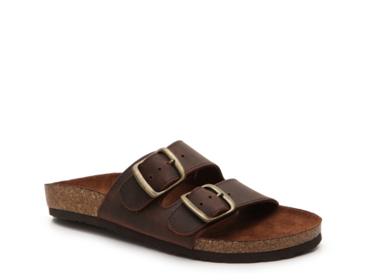branded flat sandals