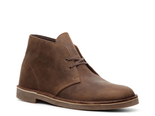 clarks men's bushacre 2 chukka boot dark brown