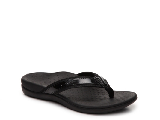 vionic black slippers