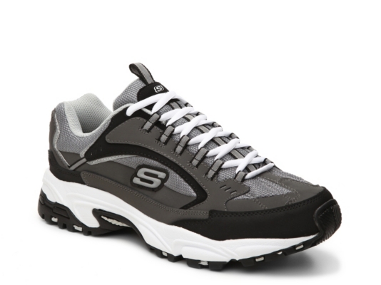 skechers wide width memory foam mens
