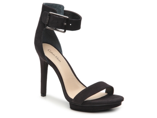calvin klein vivian platform sandal black