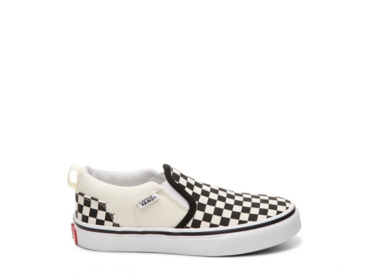 Vans Asher Checkers Slip On Sneaker Kids Kids Shoes Dsw