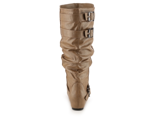 designer wide calf boot