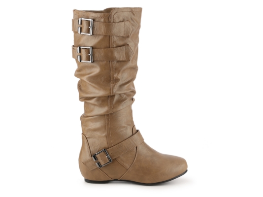 designer wide calf boot