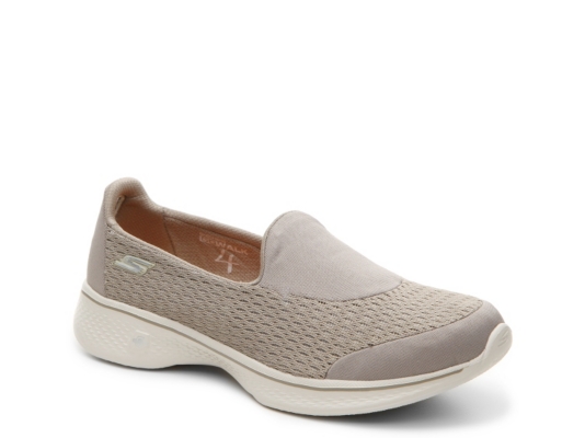 skechers go walk 4 slip on trainers ladies