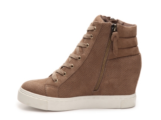 Steve Madden Lynn High-Top Wedge Sneaker Women's Shoes | DSW