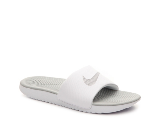 nike women's kawa slide grey