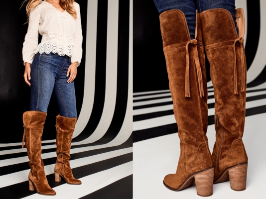 franco sarto over the knee suede boots