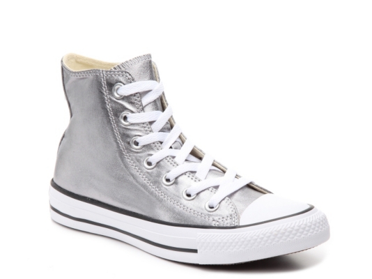 metallic converse high tops