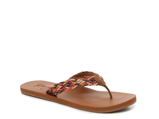 roxy flip flops dsw