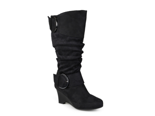 dsw black heel boots