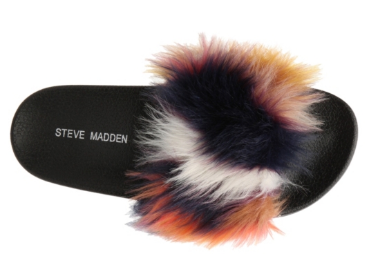 steve madden sandals with fur