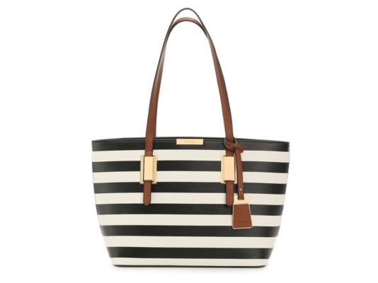 Afadollaa Tote black and white striped 