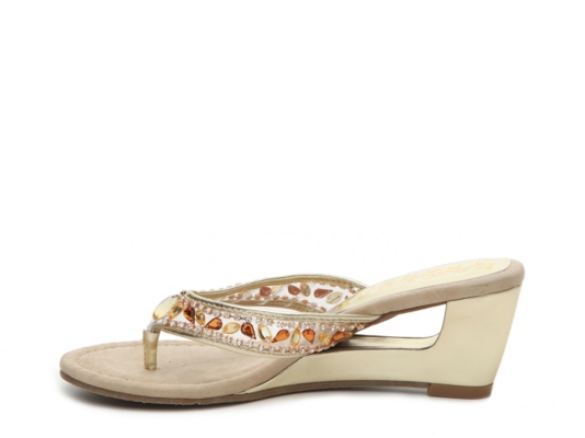new york transit fun time women's wedge sandals