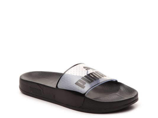 white puma slides women's