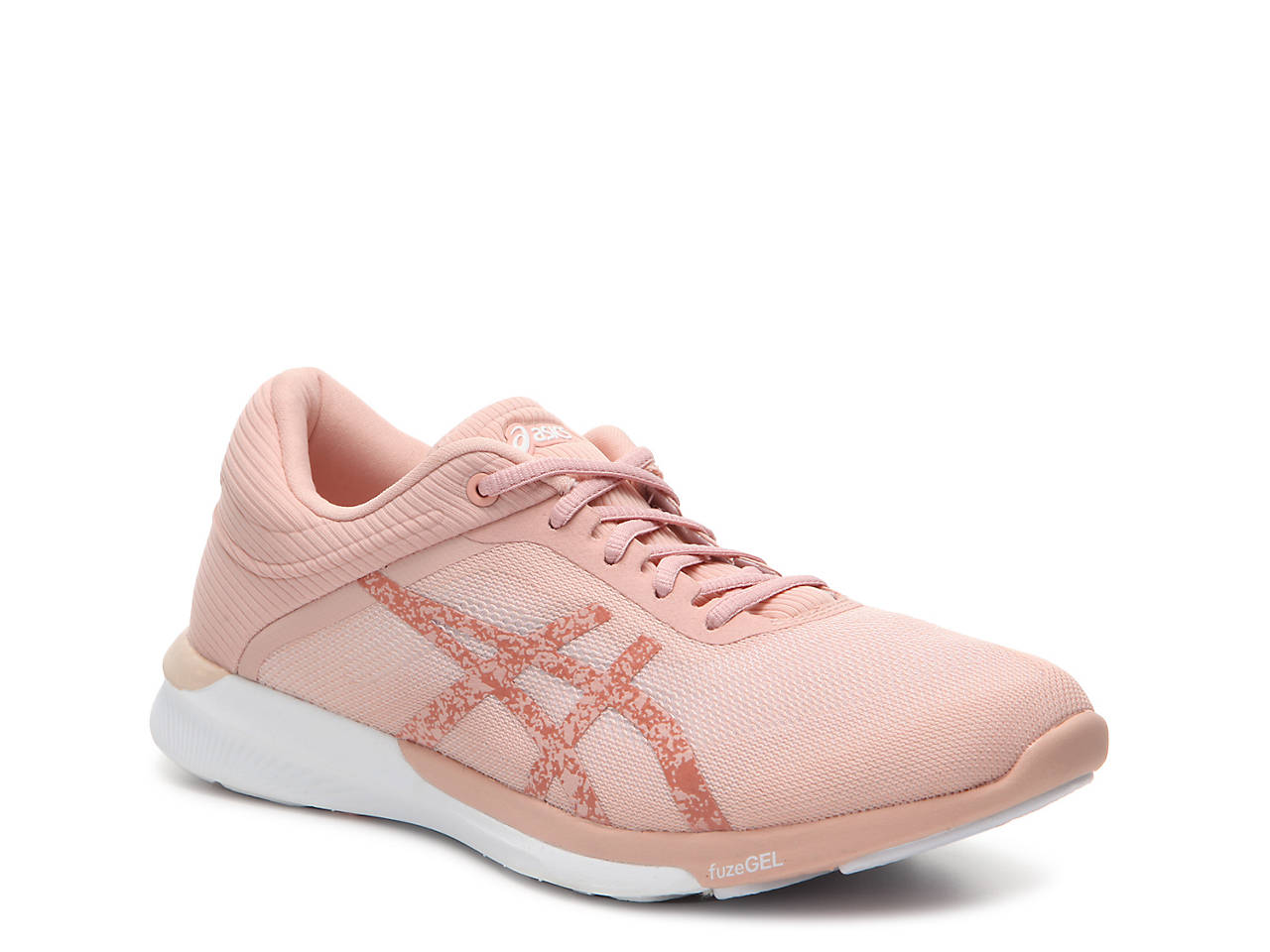 asics running fuzex rush sneakers in pale pink asics running fuzex rush sneakers in pale pink