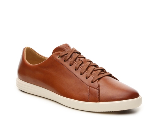 brown leather slip on sneakers