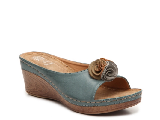 GC Shoes Sydney Wedge Sandal Women's Shoes | DSW