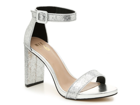 dsw silver high heels