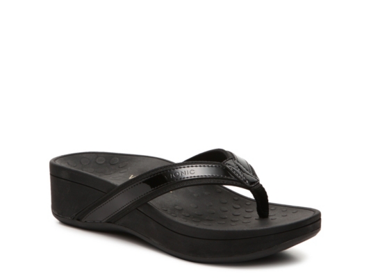 vionic white wedge sandals