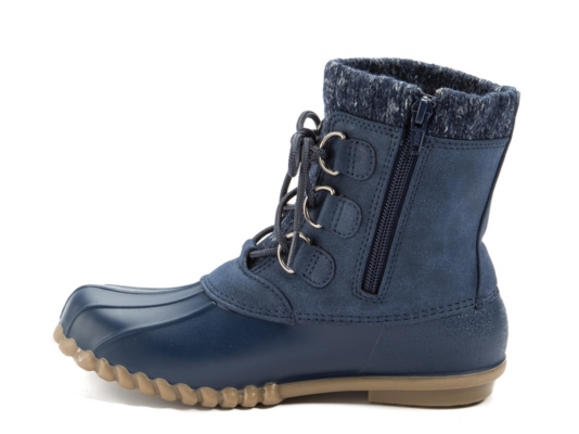 no heel duck boots