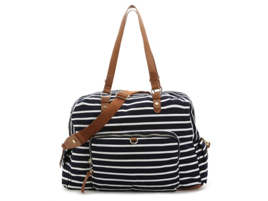 dsw gray duffle bag