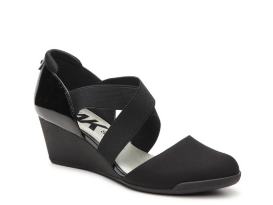 anne klein sport black wedge