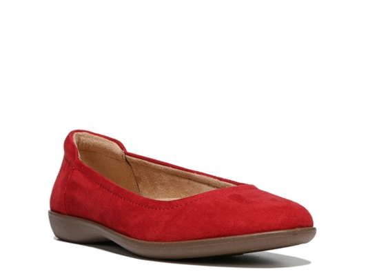 naturalizer flexy flats red