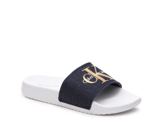 calvin klein jeans chantal slides women's