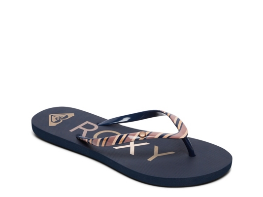 roxy flip flops dsw