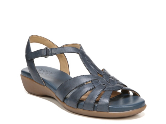tory burch thin flip flop blue