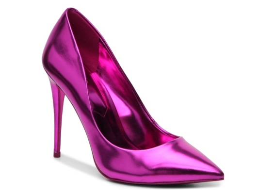 aldo stessy metallic pumps