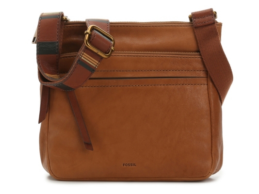 fossil leather crossbody bag