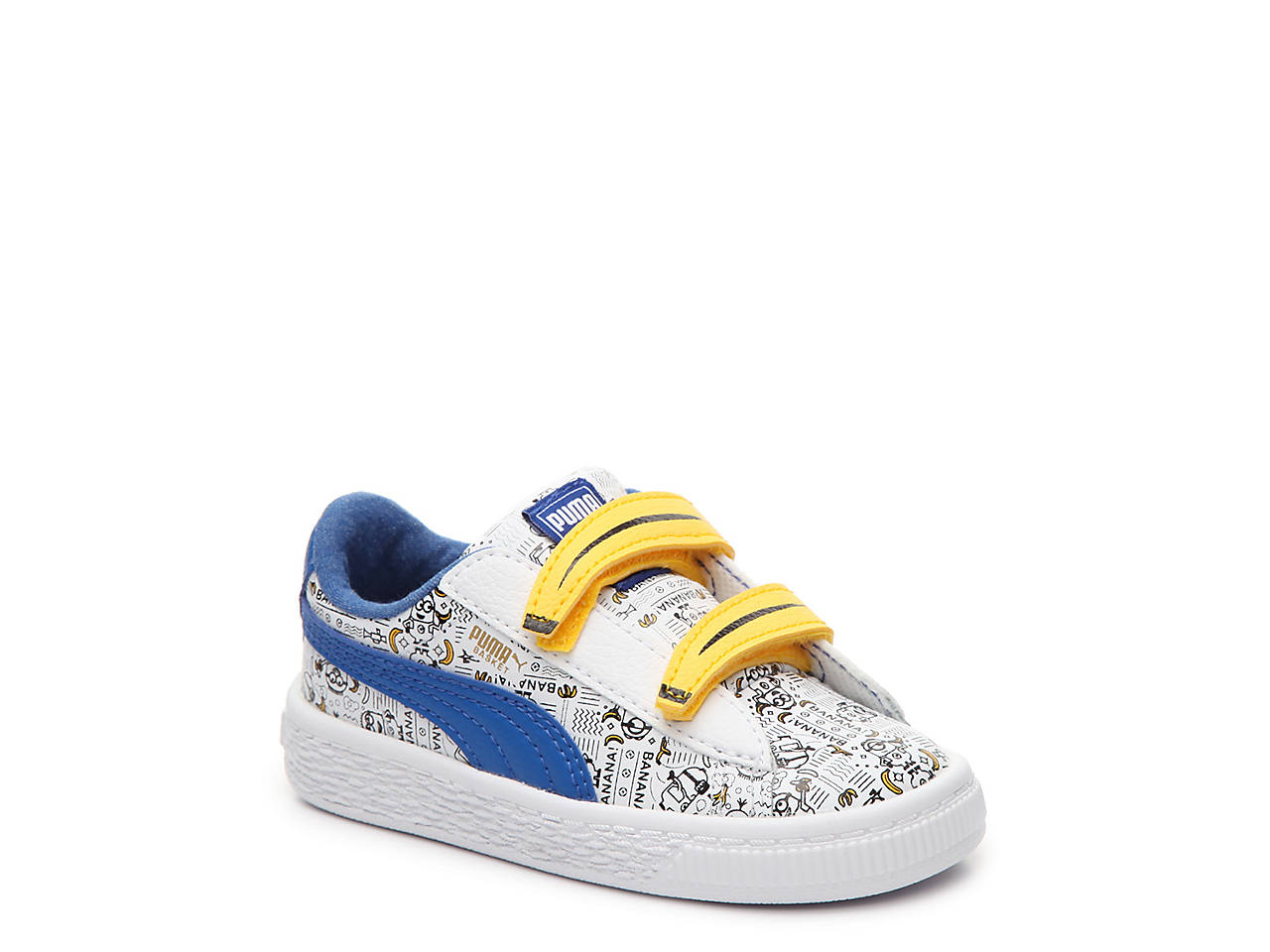 puma kids' minions basket v sneaker puma kids' minions basket v sneaker