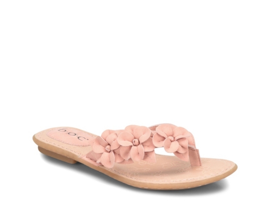 boc flip flops with flower