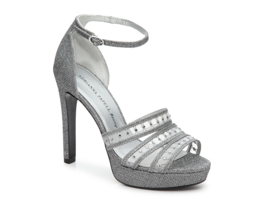 adrianna papell shoes silver