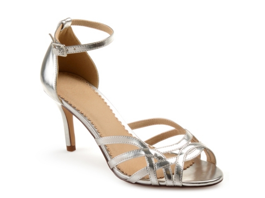 dsw silver high heels