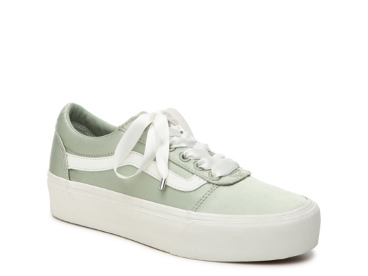 vans platform green