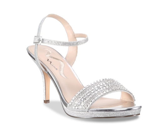 silver heels DSW