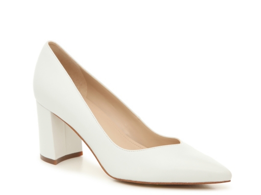 dsw heels white