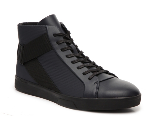calvin klein high top sneakers mens