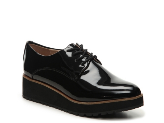 black platform oxford