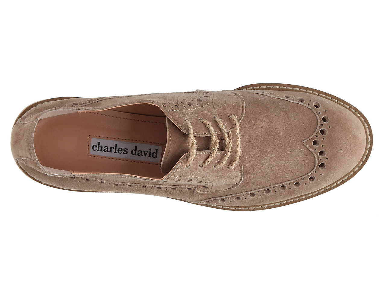 Charles David - Luxury Derby Wedge Wingtip Oxford Women's Shoes | DSW